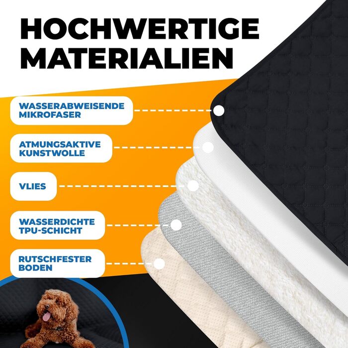 Водонепроникний килимок для собак SympaTierisch - захист дивану та ліжка - великий розмір (205 x 160 см)