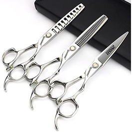 Професійний набір перукарських ножиць 6 дюймів, нержавіюча сталь, багатофункціональний (3 шт.)