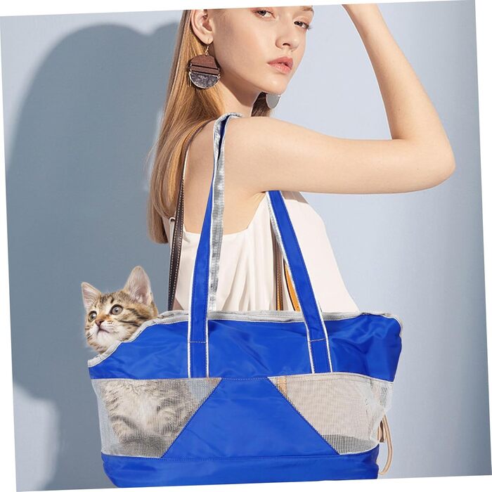 Транспортна сумка для домашніх тварин SEWOART - дихаюча, з міцного оксфордського полотна, з плечовим ременем, для маленьких собак та котів
