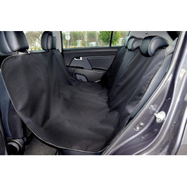 Водонепроникна захисна накидка на сидіння авто для собак та котів, 137x153 см, чорна
