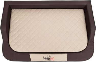 Ортопедичне ліжко для собак MEDICO Standard - коричневе з бежевим (XXL, 120x80 см)