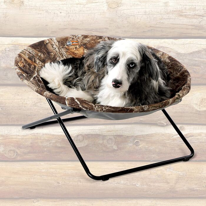 К&H Pet Products Підвищене затишне ліжко для тварин, Realtree Edge, велике, 76 см, 76 x 76 x 43 см