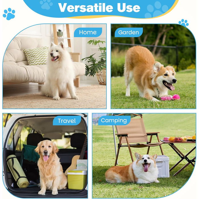 Підвищена годівниця для собак Zivacate, 6 рівнів регулювання висоти та нахилу, годівниця-станція, 2 миски з нержавіючої сталі, 1 миска для уповільнення годування, антиковзна, для середніх та великих собак