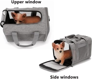 Транспортувальна сумка для собак та котів до 7 кг - переноска для собак та котів, 38x25x26 см