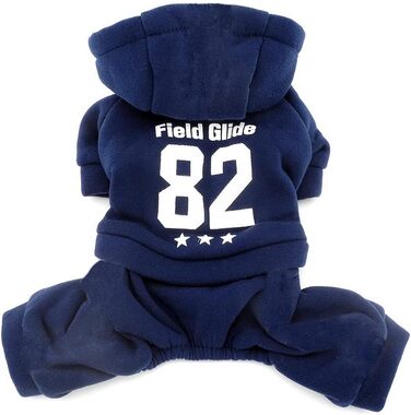 Захисний зимовий комбінезон для собак (L, блакитний) з флісовою підкладкою, теплий, для маленьких собак, бренду Ranphy