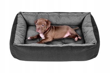 Диван для собак Superkissen24, сірий, 120 см x 90 см