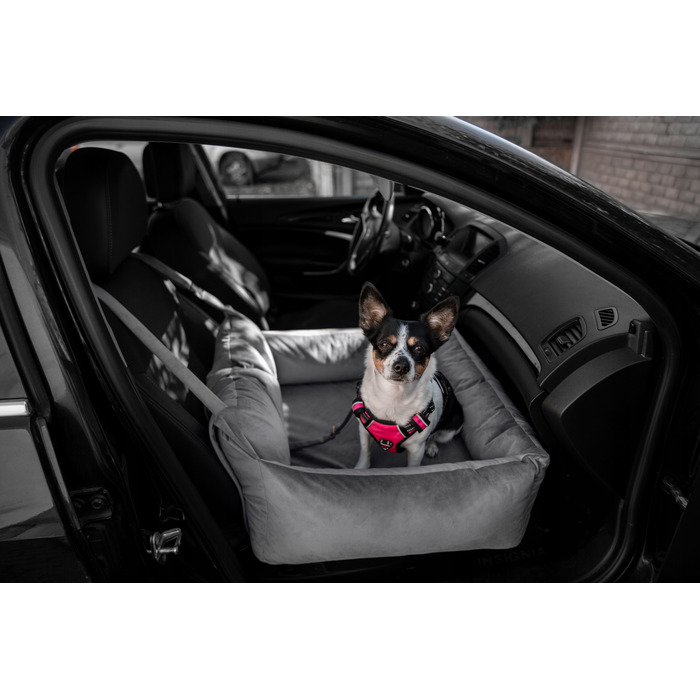 Автомобільний автокрісло-переноска для собак Huggy Doggy L (для бульдогів, такс та середніх порід)
