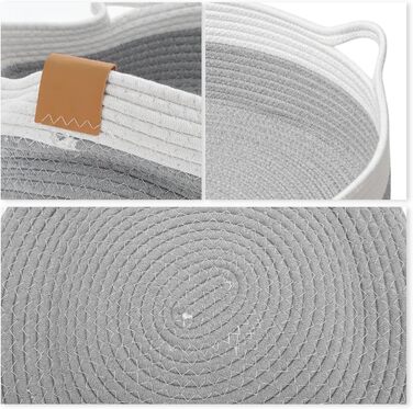 Квіткове ліжко для кота, 50 см, плетений кошик, зручне, міцне, сірого кольору (S, світло-сірий)