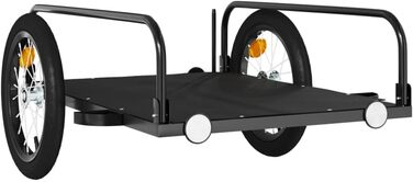 Причіп для велосипеда ARKEM Cargo чорний 126x63x34 см, вантажний, для собак, з кошиком