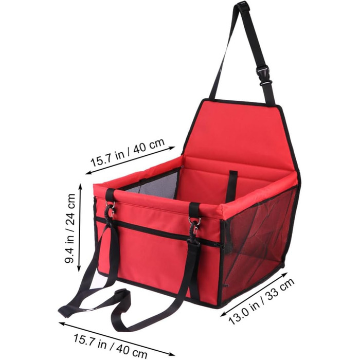 Автомобільна переноска для собак та котів TOYANDONA: зручна, дихаюча, з регульованим ременем безпеки