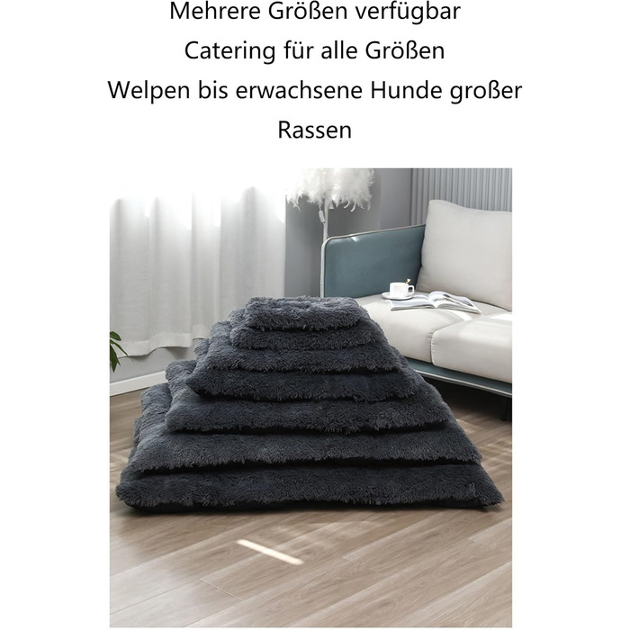 М'яке ліжко для собак, килимок з плюшу, великий розмір, коричневий колір, водонепроникне, антиковзаюче, для комфортного сну