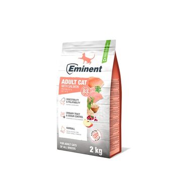 Сухий корм для дорослих котів Eminent Adult Cat з лососем, беззерновий, преміум-класу, 2 кг