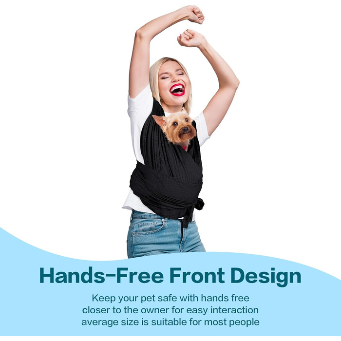 Сумка-переноска для собак, рюкзак для собак, чорний, 0-6,8 кг