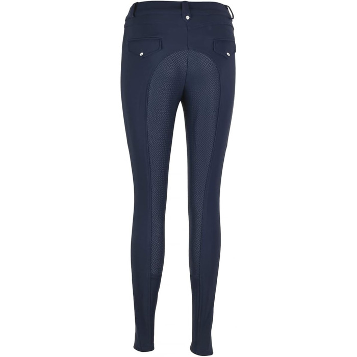 Лазура - жіночі зимові штани для верхової їзди Татяна | Повний силіконовий вшитий захист | Штани для верхової їзди з 2 кишенями для телефону | Чорні або темно-сині штани з повним силіконовим вшитим захистом | Верхова одяг розмір 34-46 34 Темно-синій