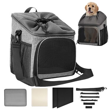 Кошик для собак на велосипед, сидіння для собак на велосипед, знімний, легкий, дихаючий, для покупок, в гори та сад