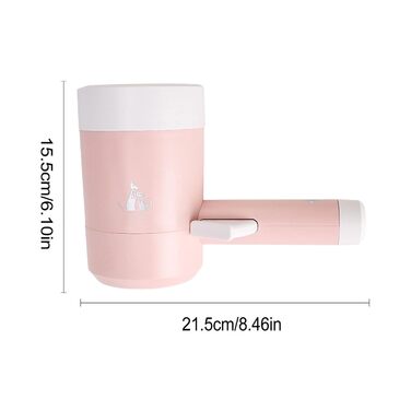 Автоматичний очищувач лап для собак: миска для лап з силікону, портативна, обертається на 360 градусів, для маленьких собак та котів (Рожевий)