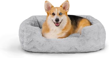 Лежак для собак Best Friends by Sheri Soothe & Snooze Lounge Lux, прямокутний, memory foam, сірий, 76x51 см, середній, праний