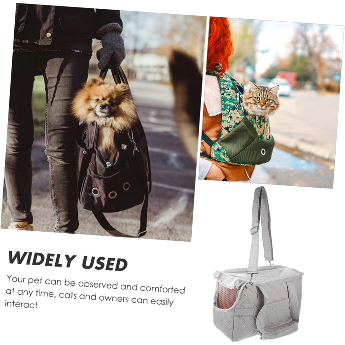 Транспортна сумка для тварин Toyzfriendly: переноска для котів та цуценят з canvas, легка, для подорожей