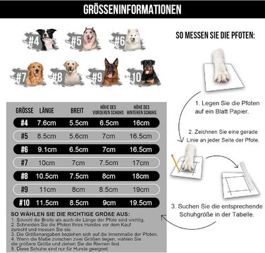 Чоботи для собак OneTigris Pathfinder: 4 шт., чорні, водонепроникні, теплі, регульовані, з світловідбиваючими застібками, розмір 9 (11x8 см)