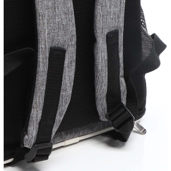 Рюкзак для собак та котів Fudajo: 32x27x40 см, до 6 кг, чорно-сірий, для подорожей