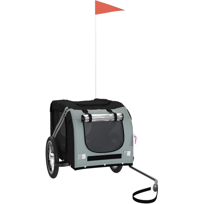 Фаркоп для велосипеда Gecheer для собак, міцний сталевий каркас, оксфордська тканина, дах з ПВХ, для безпечних та комфортних поїздок з домашніми тваринами