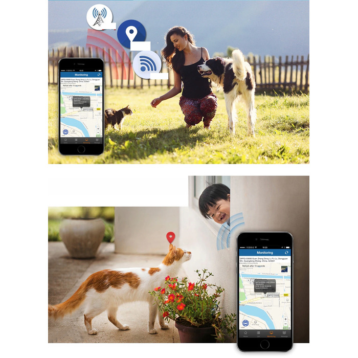 GPS-нашийник локатор TK911 для собак та котів з підтримкою SOS та мобільного додатка