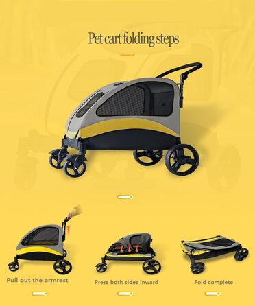 Візок для собак та котів 2-в-1 Boxer SmartSpace Concept: великий об'єм, матеріал Oxford 600D, вантажопідйомність до 60 кг