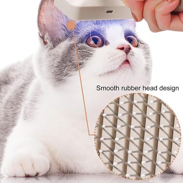 Щітка для котів: догляд за шерстю, масаж, видалення ворсу. Підходить для довгошерстих котів, кошенят, цуценят, собак. Для дому, ванни, спа, подорожей та відпочинку на природі