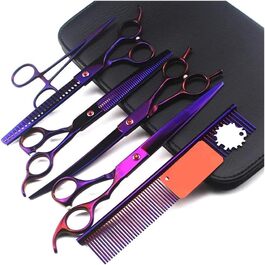 Професійні ножиці для собак, вигнуті ножиці, ножиці для стрижки шерсті собак, набір з нержавіючої сталі, підходять для стрижки шерсті тварин