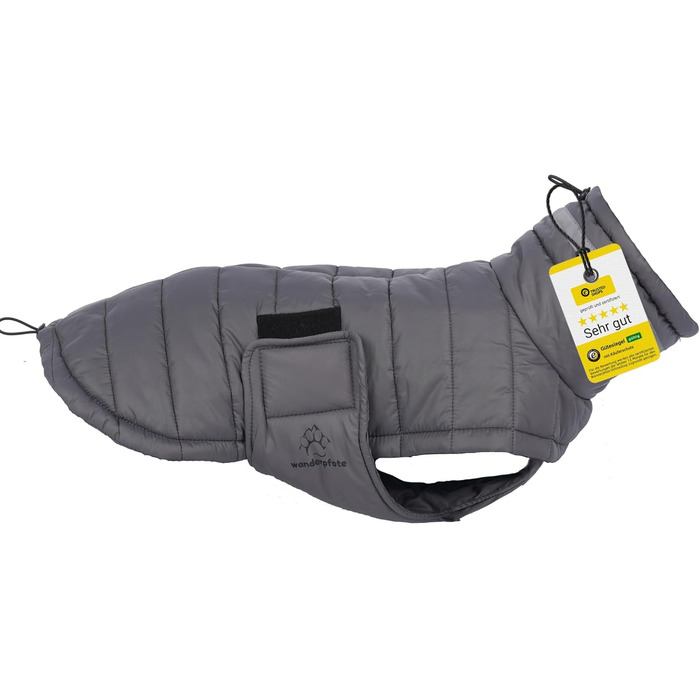 Зимовий теплий пуховик для собак, сірий, XS - водонепроникний, стильний, для маленьких собак