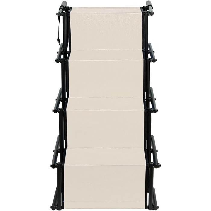 Сходинки для собак - 4 сходинки, портативна рамка для собак у машину, диван або ліжко, антиковзаюча, вантажопідйомність до 75 кг (Бежевий)