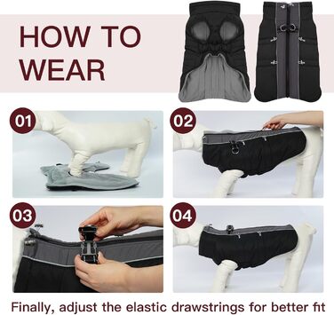 Теплий зимовий одяг для собак великих порід: куртка, комбінезон, жилет. Зі снігозахистом, блискавкою, відбиваючими елементами, водовідштовхуючий. Підходить для Французького бульдога, Мопса. Камуфляж армійсько-зелений (XX-Large, Чорний)