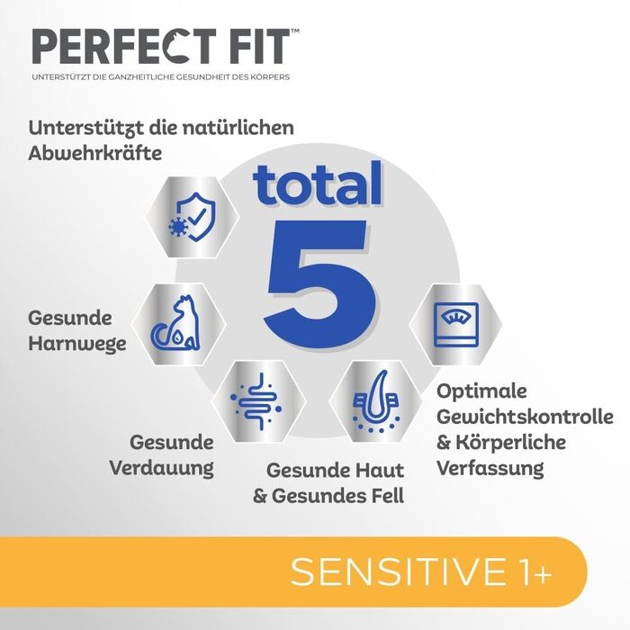 Сухий корм для дорослих котів Perfect Fit Sensitive 1+ з індичкою, 7 кг