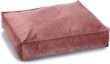 Подушка для собак Lotte Nalino, велюр, сіра (рожева), 70x55x15 см