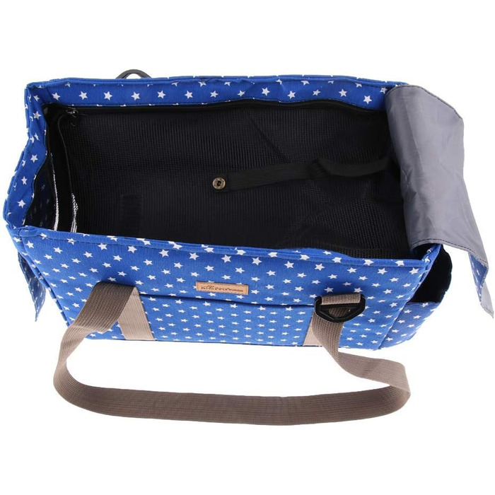 Транспортна сумка для тварин: переноска для собак та котів, сумка-переноска для подорожей, блакитна