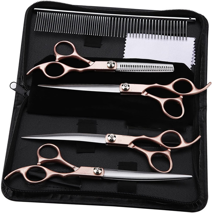 Набір ножиць для витончення шерсті собак Geib (22 шт.) - професійний набір для грумінгу
