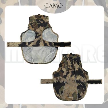 Водонепроникний дощовик для собак, дихаючий, з отвором для повідка, відбиваючий, для маленьких, середніх та великих собак (жовтий та білий, розмір XXXL)