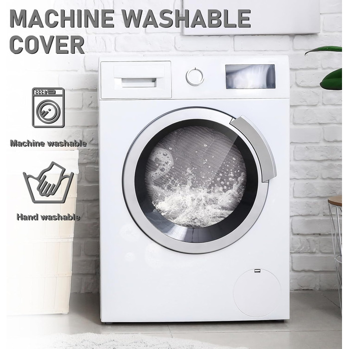 OKYUK Преміум лежанка для собак - захист дивану для тварин, ручної роботи та пральна подушка для собак, м'яка лежанка для собак всіх розмірів (Kord Hellgrau, 75 x 75CM) 75 x 75 x 10 cm Kord Hellgrau