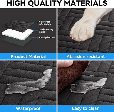 Підстилка для собак у багажник авто, чорна, для SUV, з жорстким дном