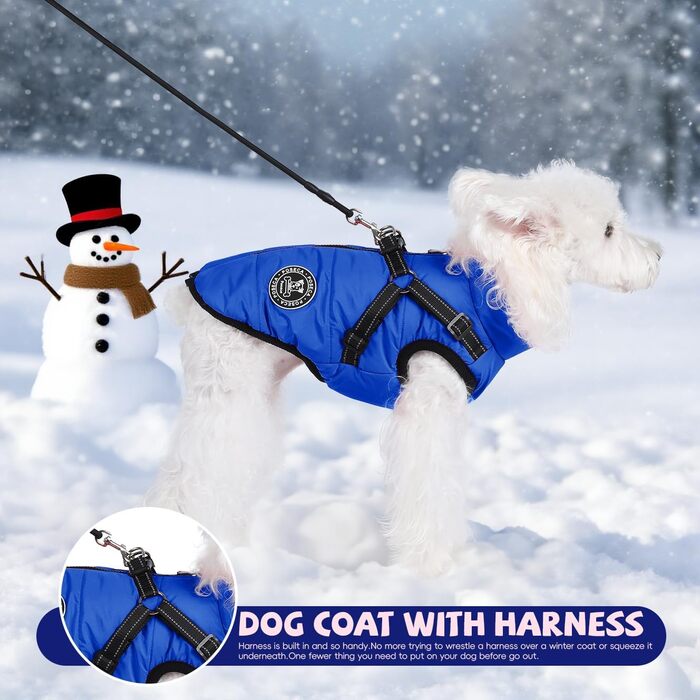 Зимовий теплий одяг для собак: куртка, жилетка, плащ. Водонепроникний одяг для маленьких, середніх та великих собак. Зелений (4XL, блакитний)