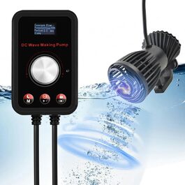 Волновий насос CONQUERALL 520-2600GPH 15W, 24V DC, багатонаправлений, для акваріума, технологія синусоїдальної хвилі, для прісної та морської води