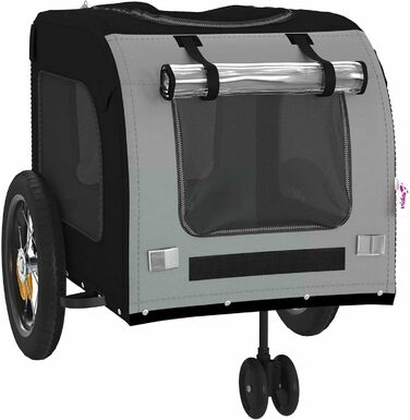 Навісник на велосипед для собак Oxford - сірий та чорний, водонепроникний, модель 93846