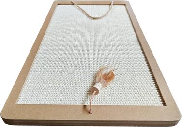 Котячий кігтетоп Planky XXL - великий килимок для дряпання котів з дерева, 70x35 см, 80x40x2 см