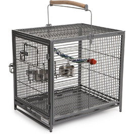 Клітка-переноска для птахів Midwest Homes for Pets Poquito, 48 x 39,5 x 60 см, з жердками та годівницями з нержавіючої сталі