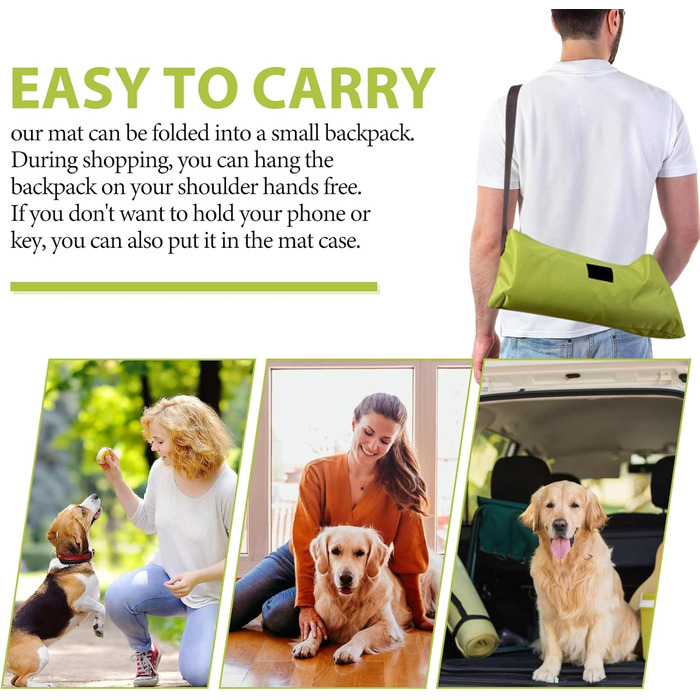 Складана водонепроникна ковдра для собак на прогулянках - килимок для собак Outdoor, 100 x 70 см, неслизька - ковдра для домашніх тварин, собак, цуценят, котів