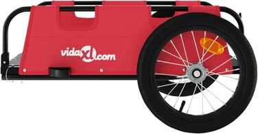 Причіп для велосипеда ARKEM, червоний, оксфордська тканина, з кулачковим з'єднанням, для собак та перевезення вантажів