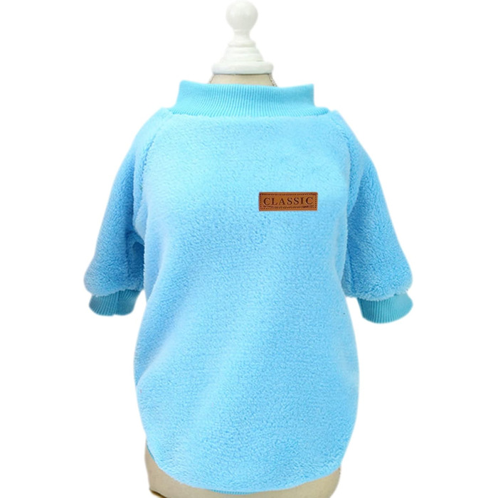 Теплий в'язаний пуловер для собак Jecikelon, зелений, розмір Medium, для цуценят та дорослих собак, зимовий