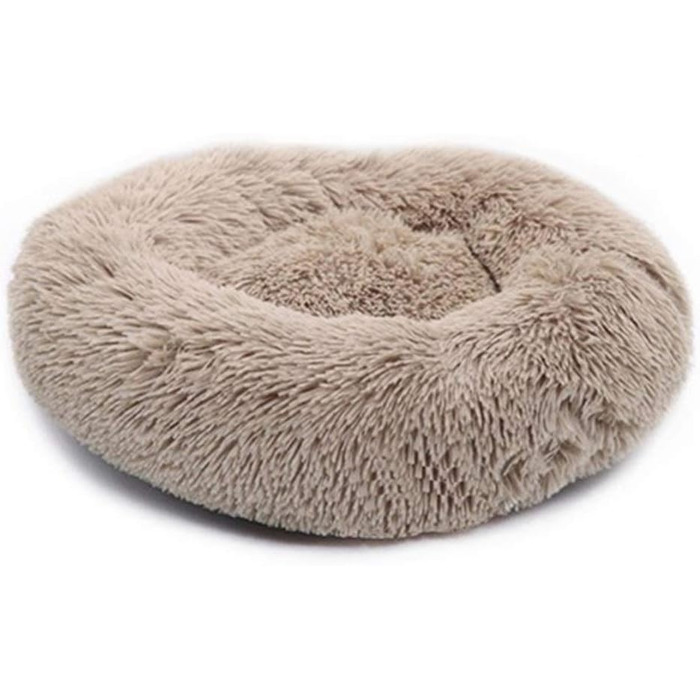 М'яке ліжко для котів та собак, Doughnut-форма, 60 см, Хакі