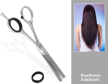 Професійні ножиці для волосся: фрiзурнi та модельювальні, нержавiюча сталь, 6 дюймiв (15,24 см) та 6,5 дюймiв (16,51 см), для перфектного зрiзу волосся