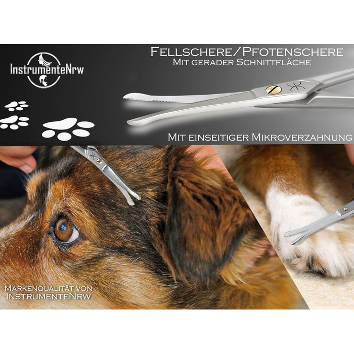 Ножиці для грумінгу собак та котів - професійні, з мікрозубом, з нержавіючої сталі, 10,5 см
